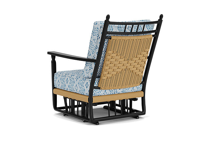 Lloyd Flanders - Low Country Glider Lounge Chair In Natural Finish With Aman Capri Fabric - 770650671800 view 2