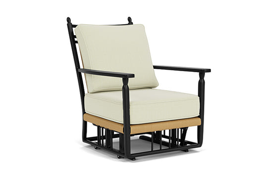Lloyd Flanders - Low Country Glider Lounge Chair In Natural Finish With Bamboo Bay Meadow Fabric - 770650672060 view 1