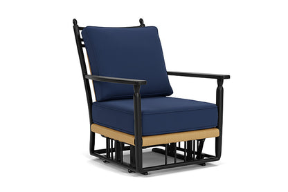 Lloyd Flanders - Low Country Glider Lounge Chair In Natural Finish With Beach Navy Fabric - 770650672013 view 1