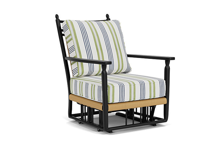Lloyd Flanders - Low Country Glider Lounge Chair In Natural Finish With Berkely Hall Green Fabric - 770650672062 view 1