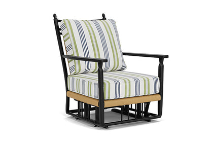 Lloyd Flanders - Low Country Glider Lounge Chair In Natural Finish With Berkely Hall Green Fabric - 770650672062 view 1