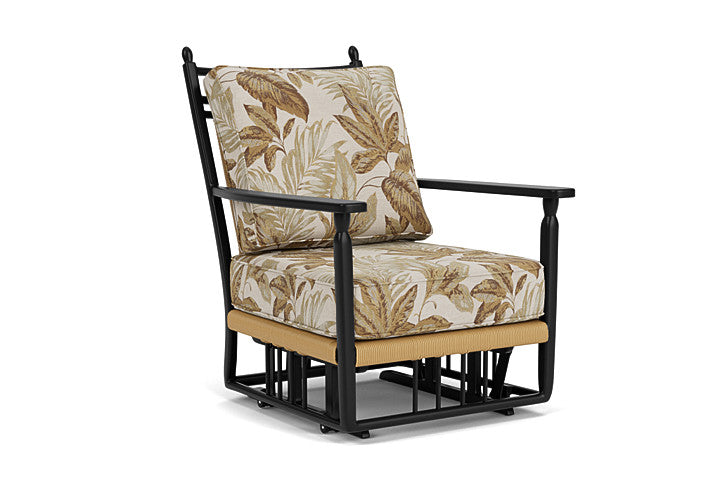 Lloyd Flanders - Low Country Glider Lounge Chair In Natural Finish With Botanic Willow Fabric - 77065067164 view 1