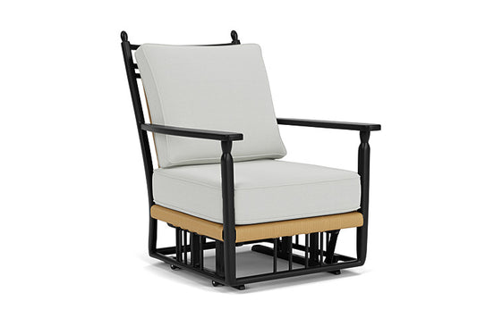 Lloyd Flanders - Low Country Glider Lounge Chair In Natural Finish With Bright Side Fog Fabric - 770650672012 view 1