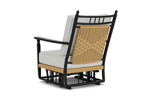 Lloyd Flanders - Low Country Glider Lounge Chair In Natural Finish With Bright Side Fog Fabric - 770650672012 view 2