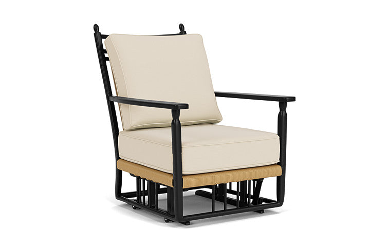 Lloyd Flanders - Low Country Glider Lounge Chair In Natural Finish With Callen Pearl Fabric - 770650672021 view 1