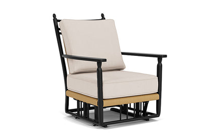 Lloyd Flanders - Low Country Glider Lounge Chair In Natural Finish With Canvas Birds Eye Fabric - 77065067937 view 1