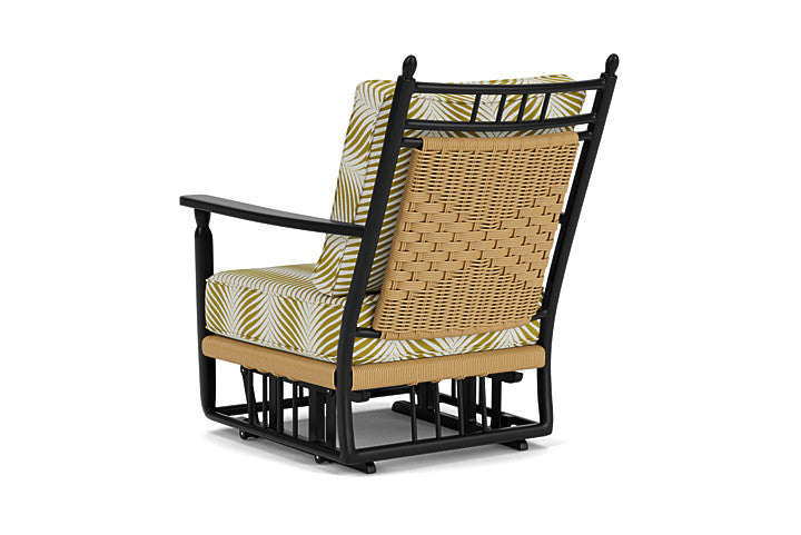 Lloyd Flanders - Low Country Glider Lounge Chair In Natural Finish With Clock Out Dew Fabric - 770650672083 view 2
