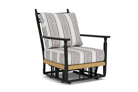 Lloyd Flanders - Low Country Glider Lounge Chair In Natural Finish With Deering Cadet Fabric - 770650672047 view 1