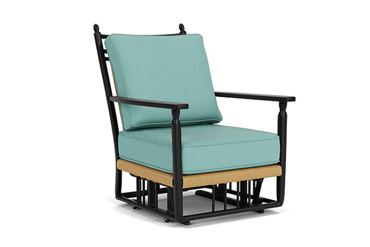 Lloyd Flanders - Low Country Glider Lounge Chair In Natural Finish With Fife Aruba Fabric - 77065067748 view 1