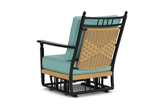 Lloyd Flanders - Low Country Glider Lounge Chair In Natural Finish With Fife Aruba Fabric - 77065067748 view 2