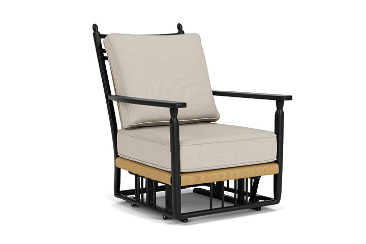Lloyd Flanders - Low Country Glider Lounge Chair In Natural Finish With Fife Fog Fabric - 77065067181 view 1