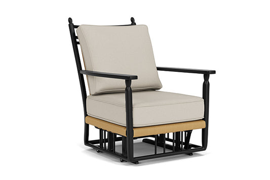 Lloyd Flanders - Low Country Glider Lounge Chair In Natural Finish With Fife Fog Fabric - 77065067181 view 1