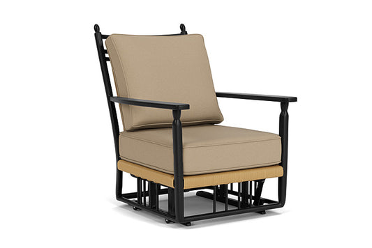 Lloyd Flanders - Low Country Glider Lounge Chair In Natural Finish With Fife Sahara Fabric - 77065067742 view 1