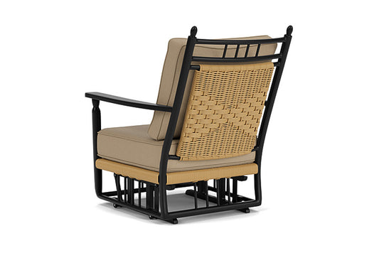 Lloyd Flanders - Low Country Glider Lounge Chair In Natural Finish With Fife Sahara Fabric - 77065067742 view 2