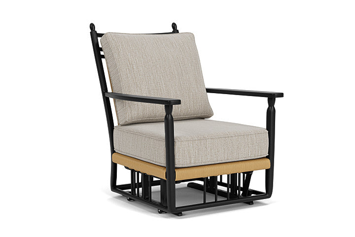 Lloyd Flanders - Low Country Glider Lounge Chair In Natural Finish With Friendly Flax Fabric - 770650672026 view 1