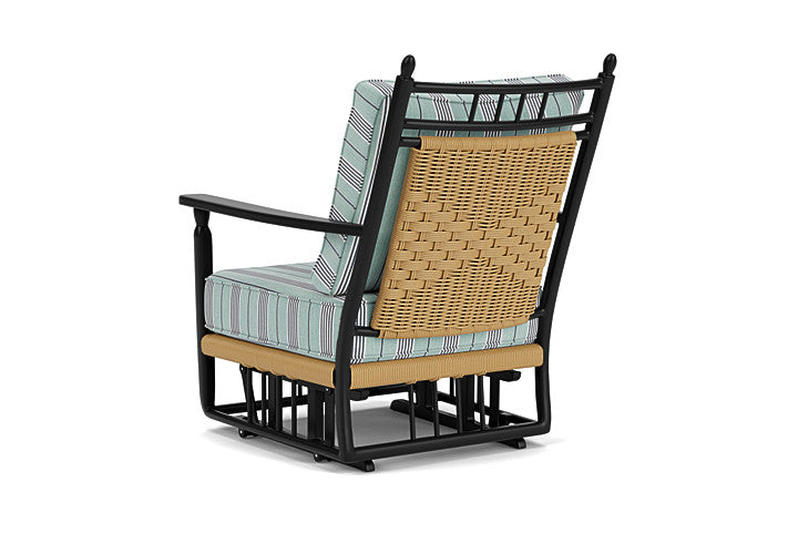 Lloyd Flanders - Low Country Glider Lounge Chair In Natural Finish With Hansen Seaglass Fabric - 770650671926 view 2