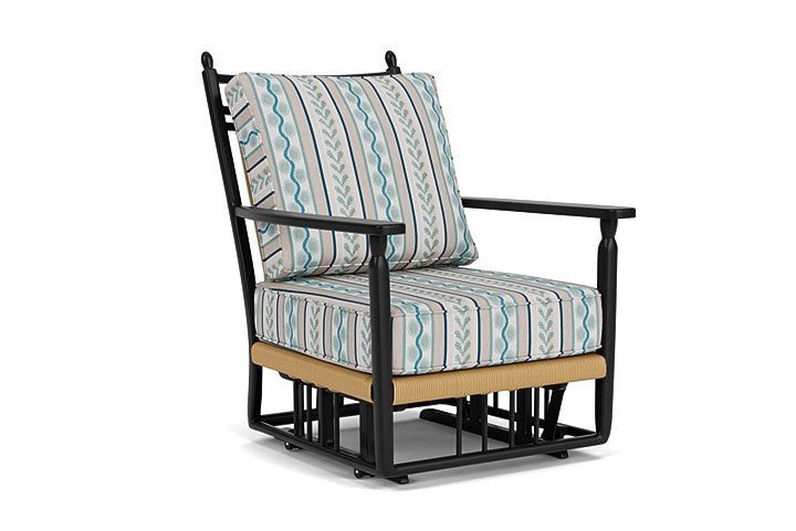 Lloyd Flanders - Low Country Glider Lounge Chair In Natural Finish With Ilona Resort Fabric - 770650672069 view 1