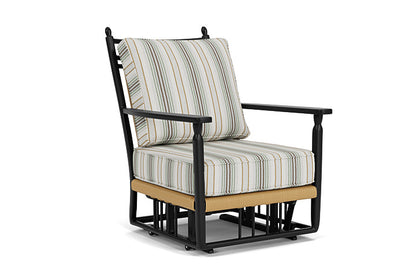Lloyd Flanders - Low Country Glider Lounge Chair In Natural Finish With Jansen Eucalyptus Fabric - 770650672061 view 1