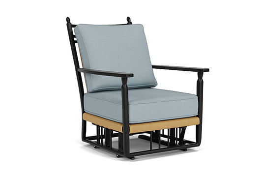 Lloyd Flanders - Low Country Glider Lounge Chair In Natural Finish With Kadogo Lake Fabric - 770650672041 view 1