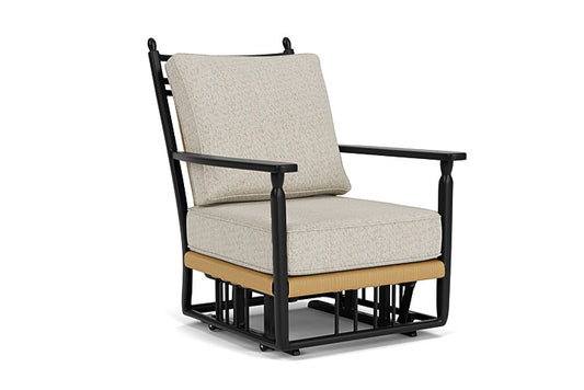 Lloyd Flanders - Low Country Glider Lounge Chair In Natural Finish With Knotty Mineral Fabric - 770650672046 view 1