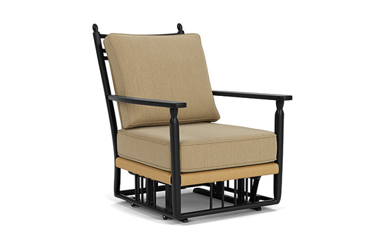 Lloyd Flanders - Low Country Glider Lounge Chair In Natural Finish With Loveboat Saffron Fabric - 770650672009 view 1