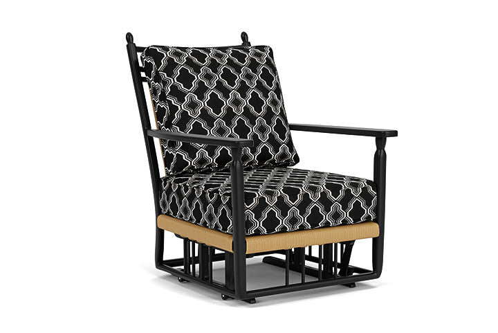 Lloyd Flanders - Low Country Glider Lounge Chair In Natural Finish With Luna Onyx Fabric - 770650672071 view 1