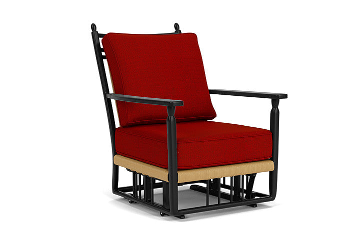 Lloyd Flanders - Low Country Glider Lounge Chair In Natural Finish With Partyline Lollipop Fabric - 770650672054 view 1