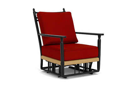 Lloyd Flanders - Low Country Glider Lounge Chair In Natural Finish With Partyline Lollipop Fabric - 770650672054 view 1