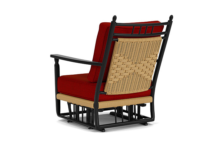 Lloyd Flanders - Low Country Glider Lounge Chair In Natural Finish With Partyline Lollipop Fabric - 770650672054 view 2