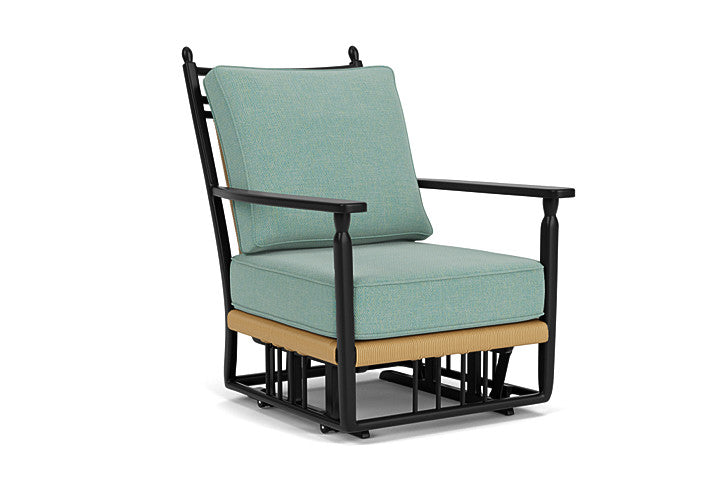 Lloyd Flanders - Low Country Glider Lounge Chair In Natural Finish With Pavian Pool Fabric - 770650672045 view 1