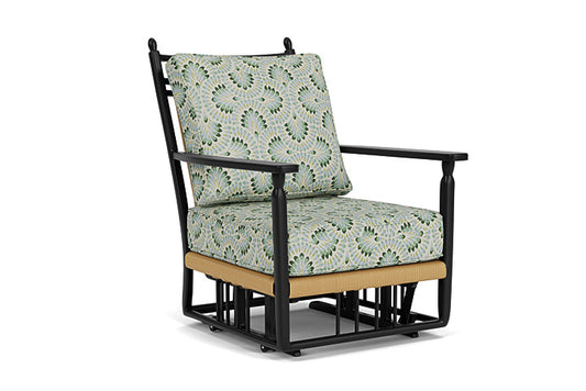 Lloyd Flanders - Low Country Glider Lounge Chair In Natural Finish With Plume Spring Fabric - 770650672085 view 1