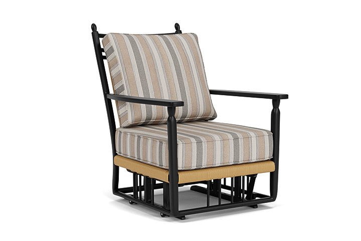 Lloyd Flanders - Low Country Glider Lounge Chair In Natural Finish With Purveyor Pewter Fabric - 77065067146 view 1