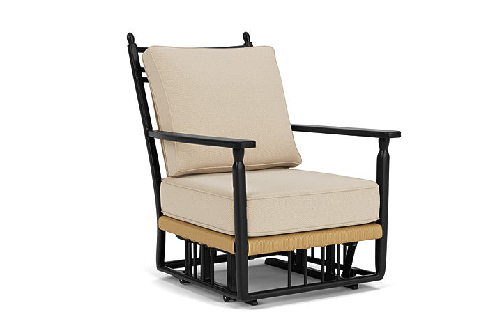 Lloyd Flanders - Low Country Glider Lounge Chair In Natural Finish With Raindrop Almond Fabric - 770650672055 view 1