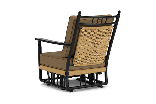 Lloyd Flanders - Low Country Glider Lounge Chair In Natural Finish With Reflections Straw Fabric - 770650672053 view 2