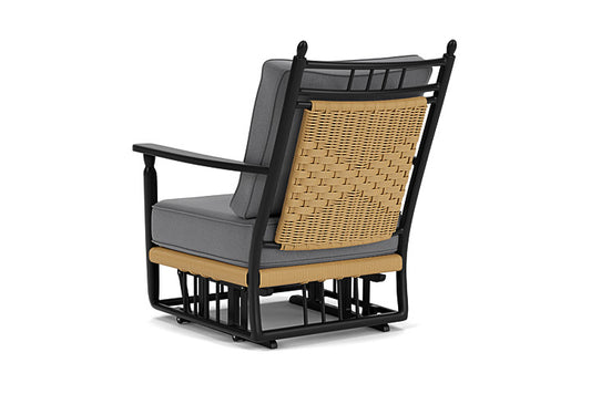 Lloyd Flanders - Low Country Glider Lounge Chair In Natural Finish With Remy Graphite Fabric - 770650672003 view 2