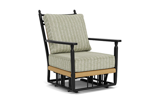 Lloyd Flanders - Low Country Glider Lounge Chair In Natural Finish With Romulo Laurel Fabric - 770650672049 view 1