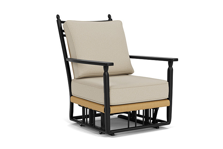 Lloyd Flanders - Low Country Glider Lounge Chair In Natural Finish With Rumba Straw Fabric - 770650672008 view 1