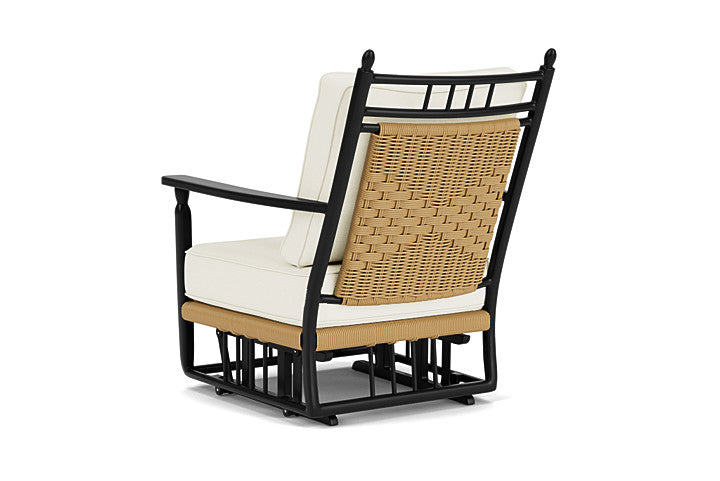 Lloyd Flanders - Low Country Glider Lounge Chair In Natural Finish With Sailcloth Salt Fabric - 77065067890 view 2