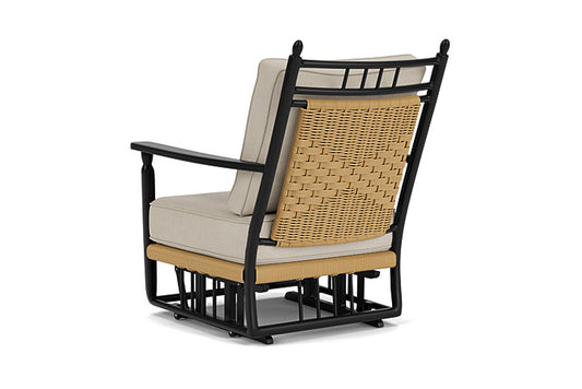 Lloyd Flanders - Low Country Glider Lounge Chair In Natural Finish With Sandberg Flax Fabric - 770650672027 view 2