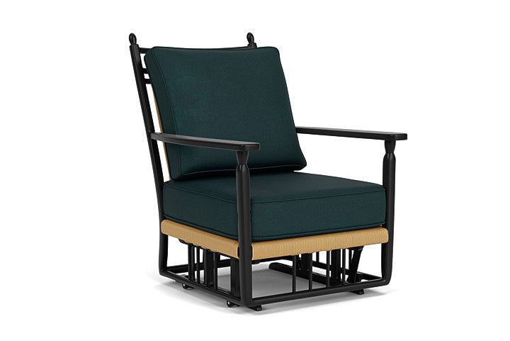 Lloyd Flanders - Low Country Glider Lounge Chair In Natural Finish With Sandberg Lagoon Fabric - 770650672039 view 1
