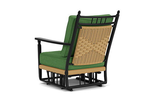 Lloyd Flanders - Low Country Glider Lounge Chair In Natural Finish With Seadog Botanical Fabric - 770650672066 view 2