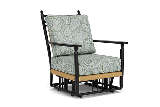 Lloyd Flanders - Low Country Glider Lounge Chair In Natural Finish With Sensibility Spring Fabric - 770650672081 view 1