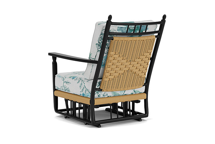 Lloyd Flanders - Low Country Glider Lounge Chair In Natural Finish With Serena Floral Mist Fabric - 770650672078 view 2