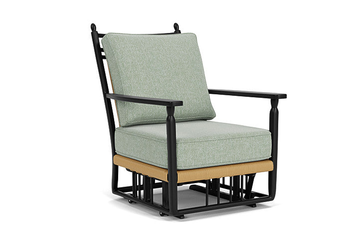 Lloyd Flanders - Low Country Glider Lounge Chair In Natural Finish With Serene Spa Fabric - 770650672031 view 1