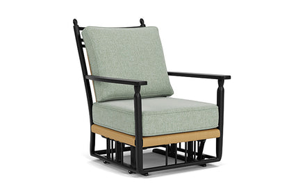 Lloyd Flanders - Low Country Glider Lounge Chair In Natural Finish With Serene Spa Fabric - 770650672031 view 1