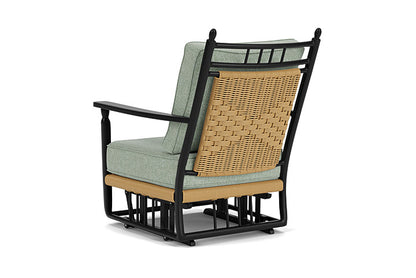 Lloyd Flanders - Low Country Glider Lounge Chair In Natural Finish With Serene Spa Fabric - 770650672031 view 2