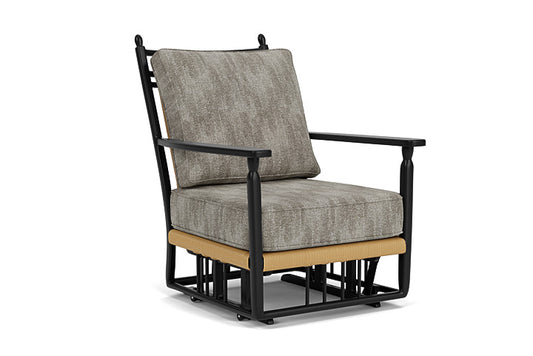 Lloyd Flanders - Low Country Glider Lounge Chair In Natural Finish With Surface Slate Fabric - 770650672056 view 1