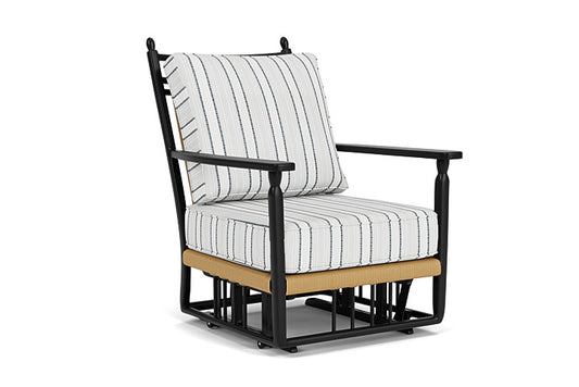 Lloyd Flanders - Low Country Glider Lounge Chair In Natural Finish With Tamer Fog Fabric - 770650672037 view 1