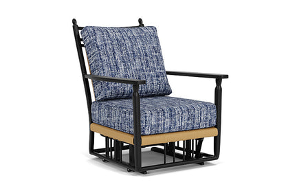 Lloyd Flanders - Low Country Glider Lounge Chair In Natural Finish With Visions Cobalt Fabric - 77065067683 view 1