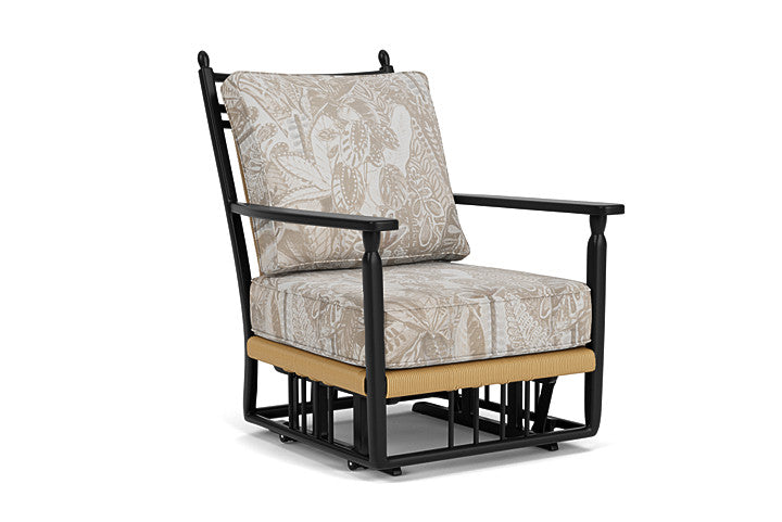 Lloyd Flanders - Low Country Glider Lounge Chair In Natural Finish With Wayfarer Dune Fabric - 770650672073 view 1